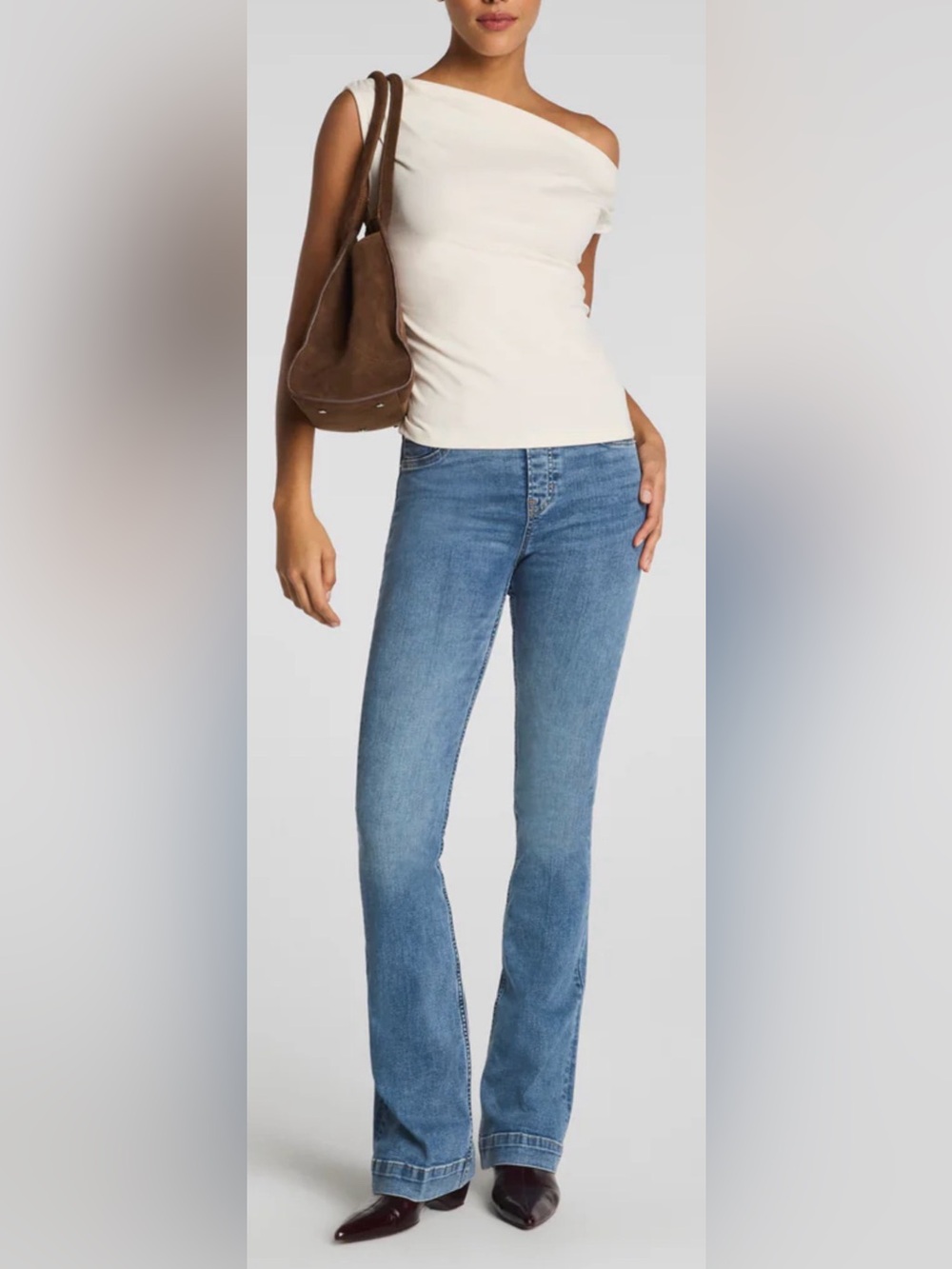 Spanx Stretch Flare Jeans, Vintage Indigo, sz S